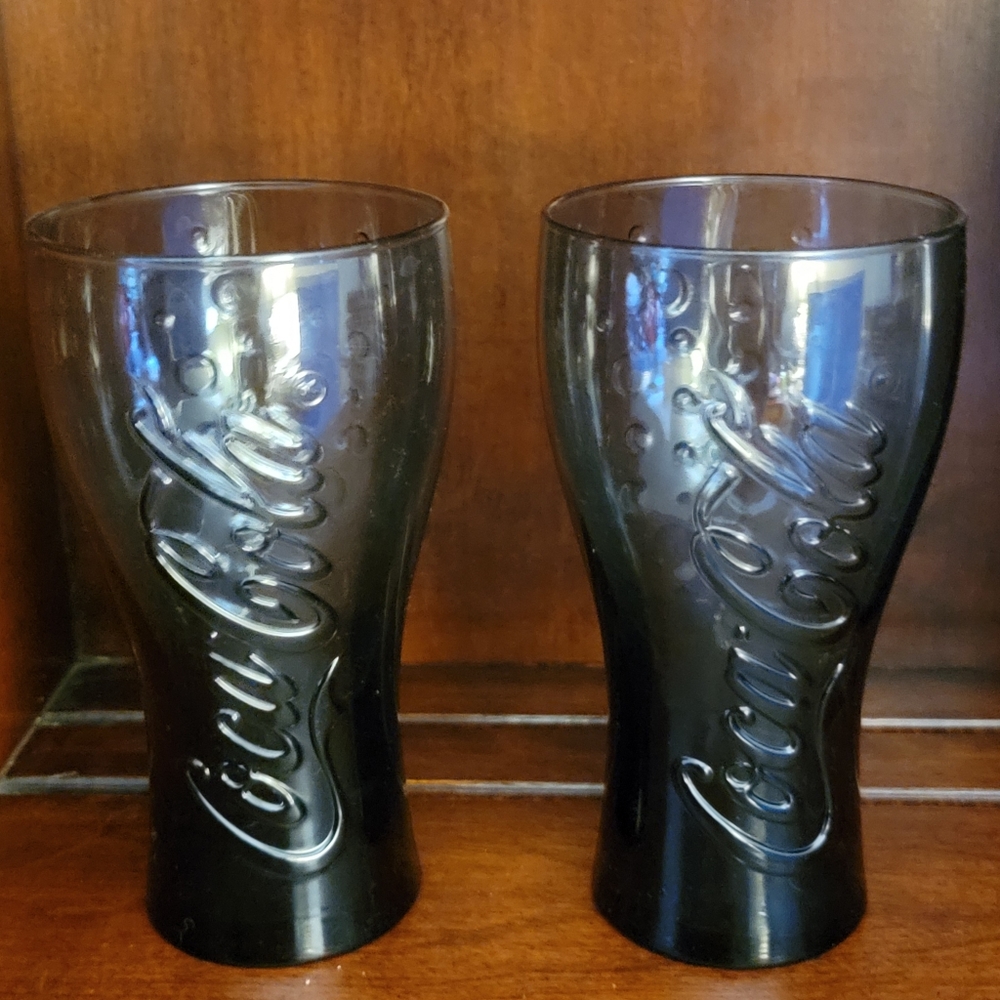 Pair of ARC coke glasses